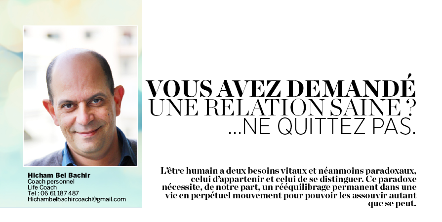 une relation saine (parution Santé+ Magazine) une relation saine (parution Santé+ Magazine)