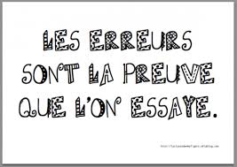 ACCEPTER L’ERREUR